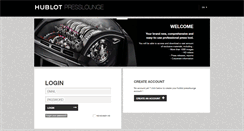 Desktop Screenshot of presslounge.hublot.com